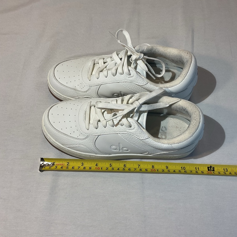 Alo Yoga Recovey Mode Shoes Sneakers Pure White Size M8 W9.5 Comfy Lace Tie-Up - Picture 5 of 10
